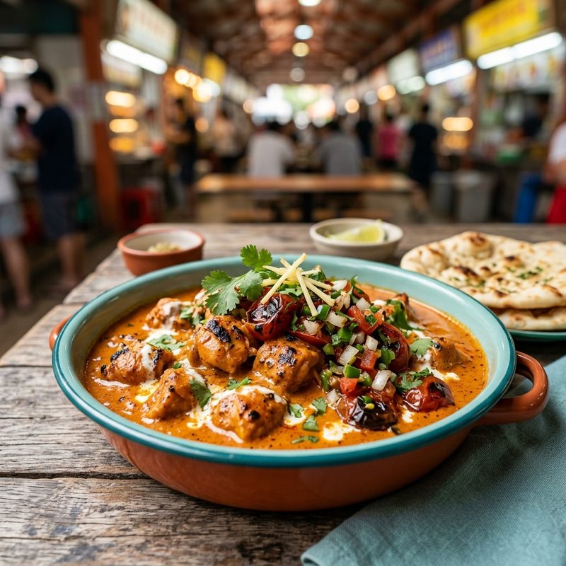 Butter Chicken with Charred Tomato Salsa