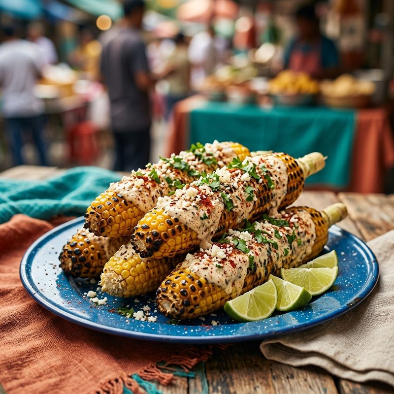 Chargrilled Corn with Chaat Masala